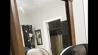 fucking myself doggystyle in the mirror