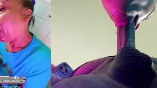 Latina Bbw Sucks The Soul From Black Cock