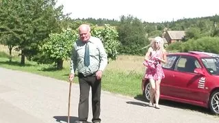 Old fuck dolls - grandpa Mireck bangs sweet 18 yo blonde girl