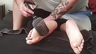Hairbrush tickle torture