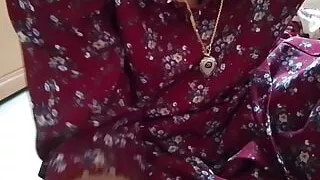 Kerala teacher sucks and massages her husband's balls