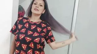 Playing with My Stepmom's Big Dildo - Porn