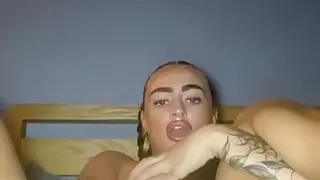 Thick Scottish Goth Teen Fingers Her Tight Pussy HARD