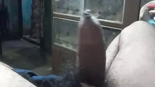 Desi teen boy with phimosis dick dripping pre cum from foreskin