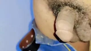 Hairy cute sissy femboy public urination compilation