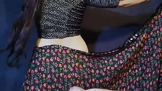 Cute Desi wife seducing her husband and removing cloths infront of him just before sex