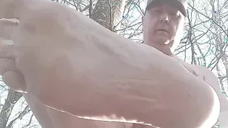 Big pig football fetish in motion at the cruising parking lot!