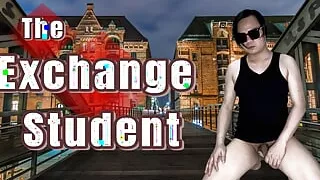 A straight American exchange student shares a bed and bath with his British classmate