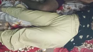 Most beautiful Indian hot girl having romance.