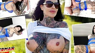 GERMAN SCOUT - Big Boobs MILF Tattoo Bitch Anna70F First Time Porn Casting