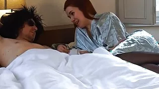 Horny Redhead wife is frustrated by her husband's tiny dick