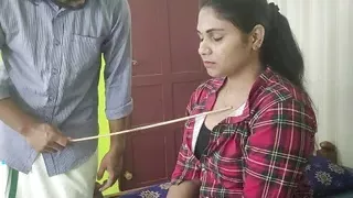 Teacher teaches about opposite sex attraction and how to do sex in practical with his girl student, Teacher and student hot sex