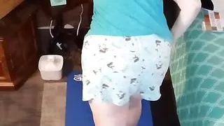 Early Morning Naked Yoga With Hot Milf!