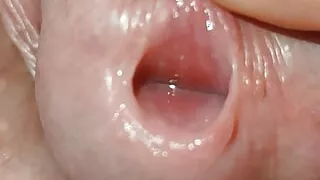 With the tiny dick the boy doubles the size after applying the serum