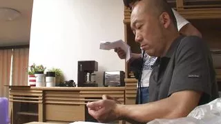 Japanese housewife Saho Mikura sucks hard cocks uncensored.