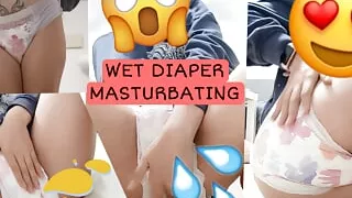 Wet Diaper Drynites Peeing And Masturbating