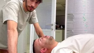 Sexy Middle Eastern Guy DOMINATES and HUMILIATES inexperienced Sub- spit roast , deep throat training , piss drinking
