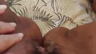 BBW Fucked by Big Penis Extension, Hairy Pussy Wide Open!