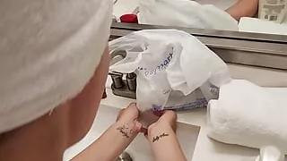 Shower to Steamy Bathroom Sex Part 2 of 2