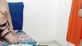 Lesbian MILF Plays with a Big Dildo While Her Stepsister Makes a Video for Her