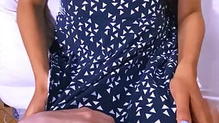 The stepsister invited the infidel into her living room, and they surrendered without reservation.