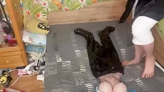 Queen in hijab feet, dance, blowjob and handjob chapter 2