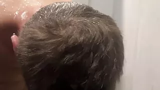 walking nude at gym locker room & cumming in showers