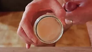 Cicci77 after a long masturbation makes Pedro cum with lots and lots of cum to continue the collection