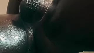 Stroking Her Real Life Dildo Huge BBC Till It Cums Part 2