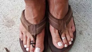 Showing off my sissified feet