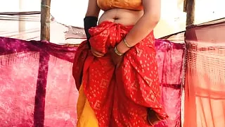 Indian Village aunty fucked By his Step son Hindi sex video