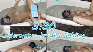 Underwater Fun with Fuck Machine and Huge Squirting Orgasm