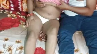 Indian beautiful step aunty having romance.