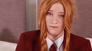 Posh British 18 Year Old's First Ever Schoolgirl JOI