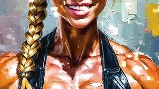 Muscular woman from my patreon