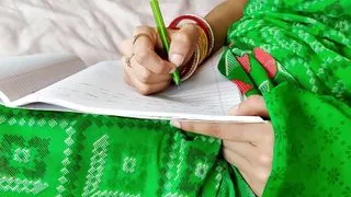 Indian teacher fucked hard by her student in restroom hindi audio