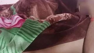 Aunt mother-in-law was sleeping and fucked on the bed