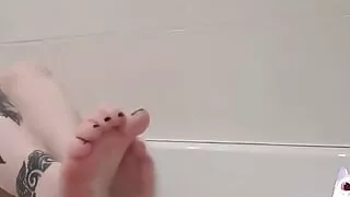 Toes in a Bubble Bath