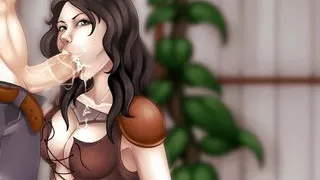 Lilith sucks off a sailor's big cock to get information