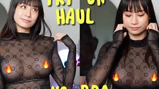 Completely See Through Lingerie Try on Haul with Elixir Elf