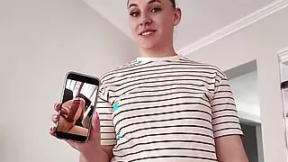 Stepbrother sends Dick Pic to Stepsister by Mistake She wants to See the Real thing