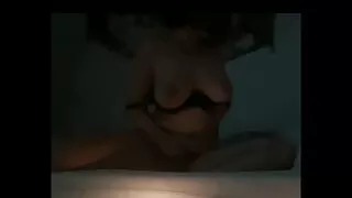 Beauty with big natural tits touching herself and can't stop