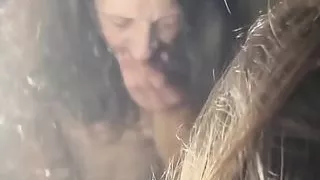 Bent the Bitch Over & Banged Her by the Bathroom Basin!