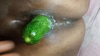 Bhabhi cucumber fuck. She was squirting, all time