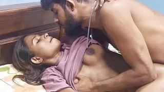 Sharing a Bed with my Horny StepSister I Cum inside her