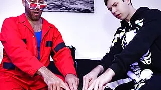 Ouija Fuck My Ass? Step Daddy Comforts Scared Step Son - FamilyDick Halloween Special
