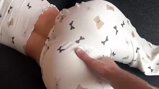 Big Ass Step Sister in Cute Pajama lets me to Fuck her Hard POV