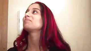 Her Red Bra and Red Hair Will Drive You Crazy