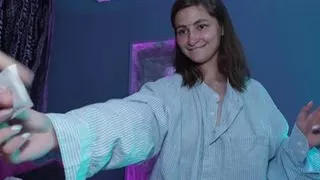 I love it when she washes my cock with her soaking wet mouth