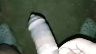 Masturbating outdoor using neighbors bhabhi red panty